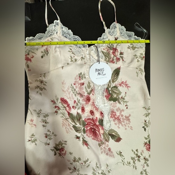 Princess Polly Women’s Pink Floral mini lace Agnola dress mini. New. Size 10. - Picture 8 of 10